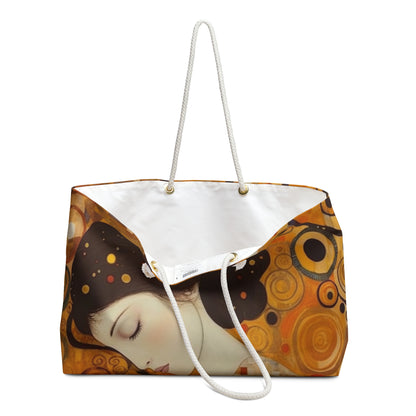 Gustav Klimt Inspired Weekender Bag : A Tribute to the Iconic Art of the Vienna Secession