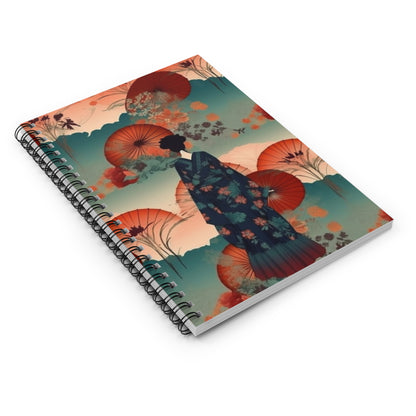 Fashionable Kimono-Inspired Spiral Notebook: Unleash Your Style