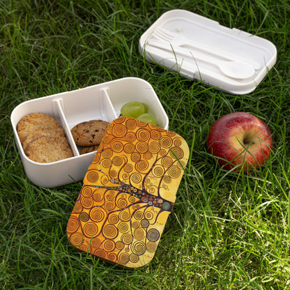 Symbolic Harmony: Gustav Klimt Tree of Life Bento Box, Embrace Artistic Elegance