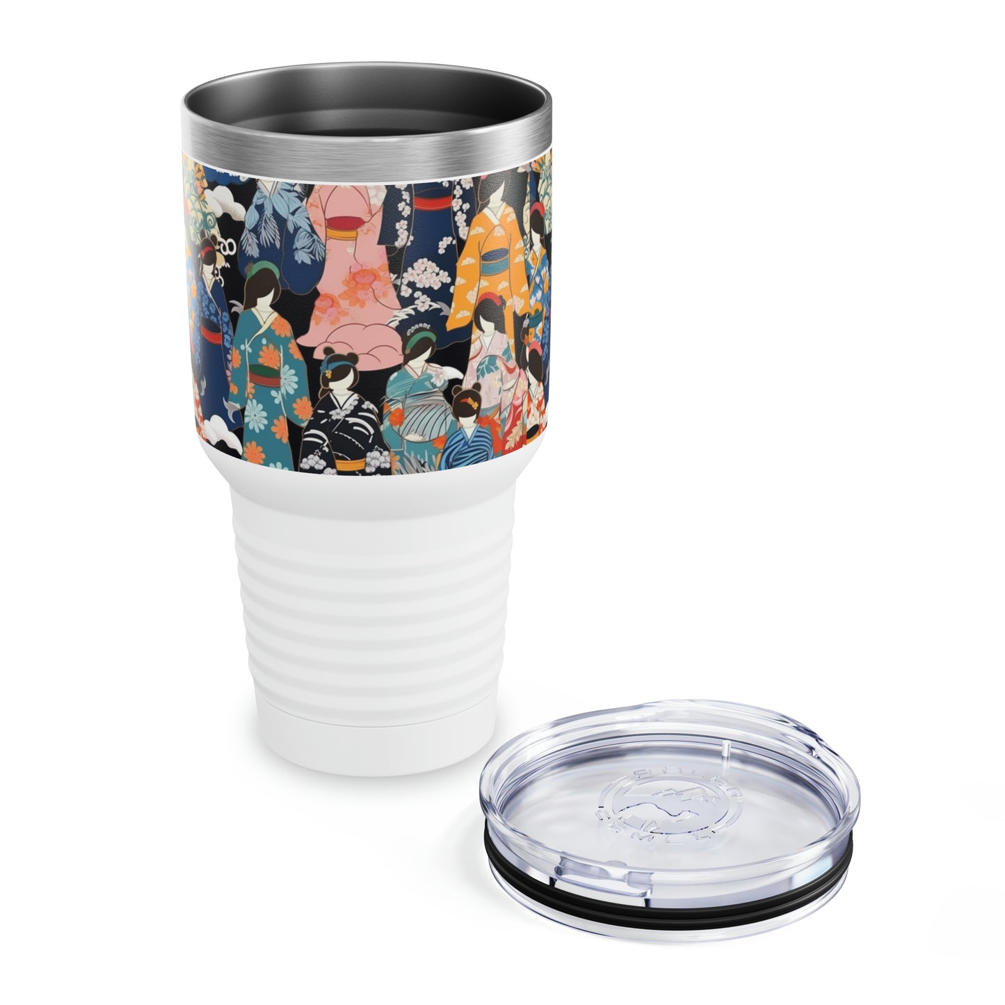 Kimono Serenade: Ringneck Tumbler Embracing Japanese Elegance