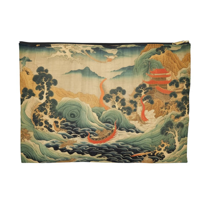 Harmony of the Elements: Japanese Tapestry-Inspired Accessory Pouch