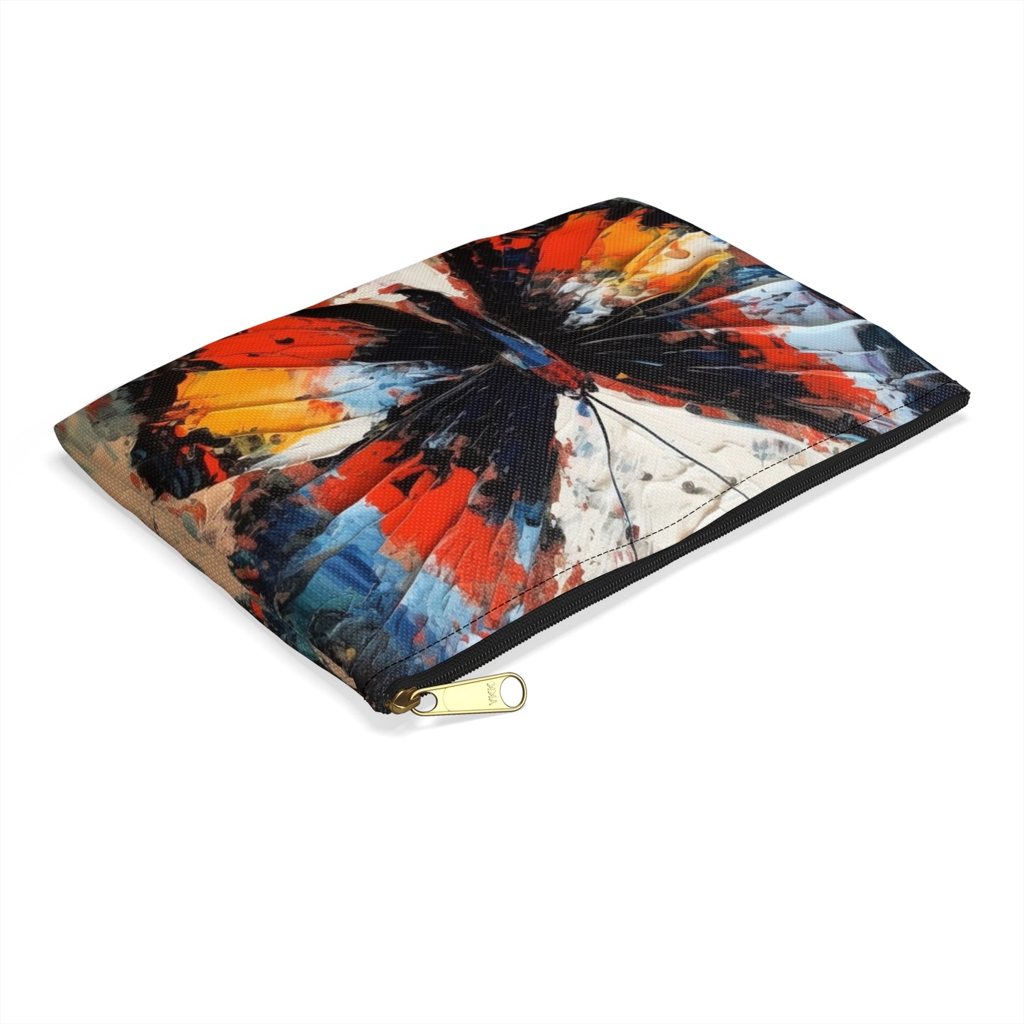 Accessory Pouch with Bauhaus-Inspired Butterfly Drawing: A Harmonious Blend of Art and Functionality