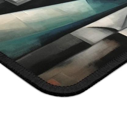 Gaming Mouse Pad with Cubist Art: Sip with Artistic Finesse and Abstract Flair