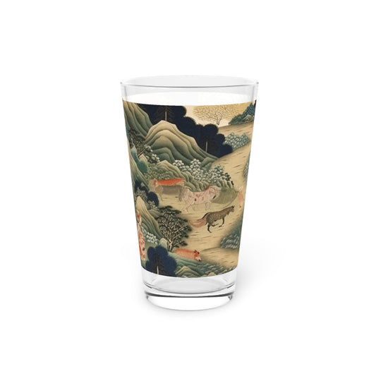 Japanese Tapestry Pint Glass