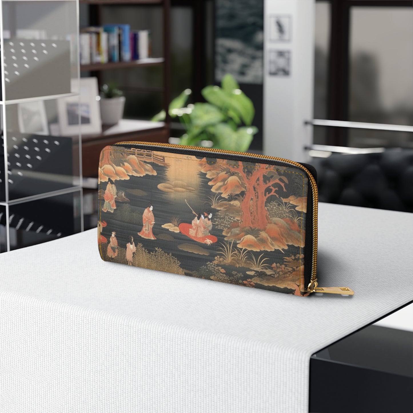 Custom Japanese Tapestry Zipper Wallet: Your Personalized Artistic Statement