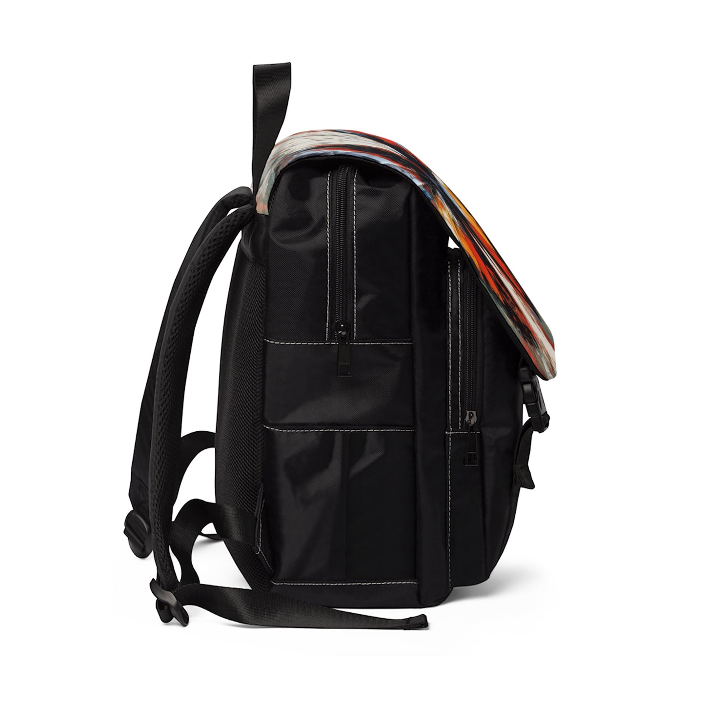 Unisex Casual Shoulder Backpack with Bauhaus-Inspired Butterfly Drawing: A Harmonious Blend of Art and Functionality