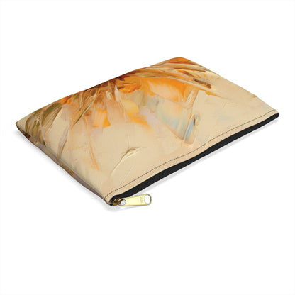 A Brush of Nature's Elegance: Accessory Pouch for Artistic Flower Lovers