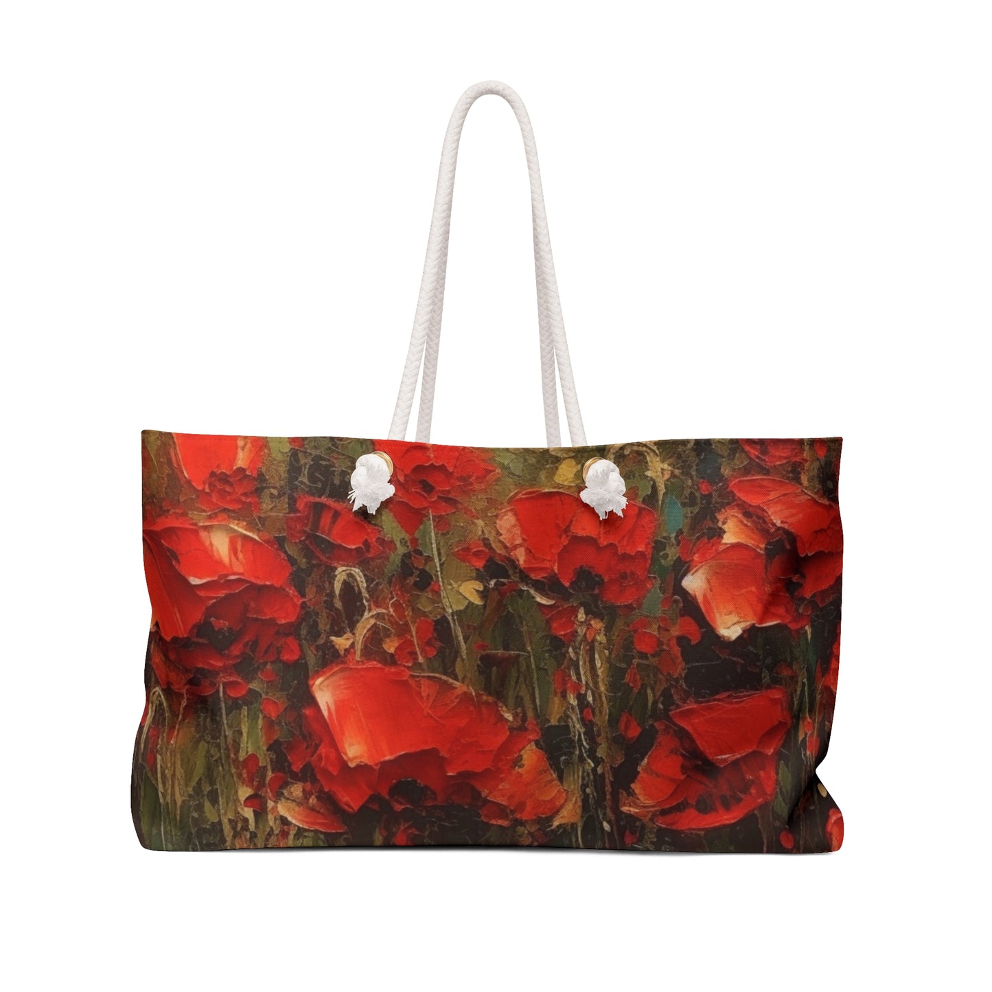 Abstract Poppy Fields: Weekender Bag for Artistic Inspiration