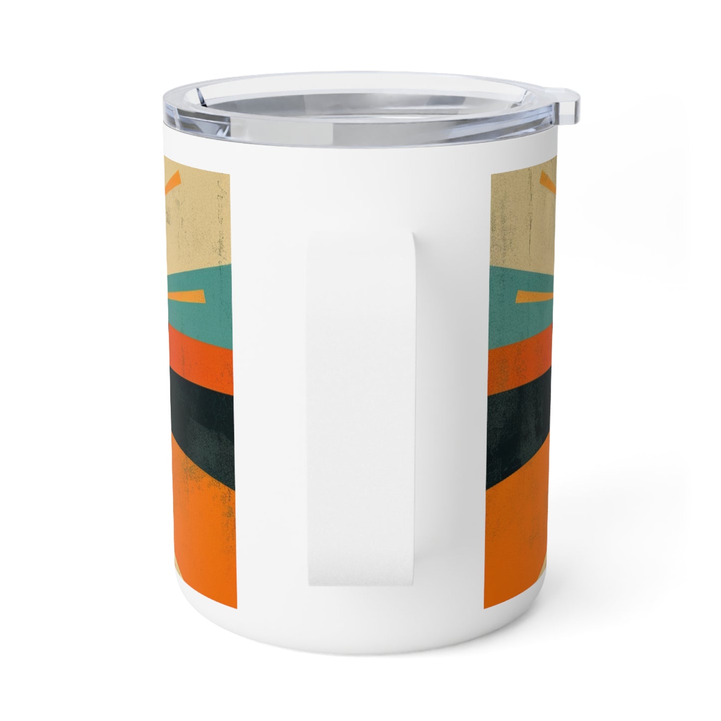 Minimalist Sunshine: Midcentury Modern Sun Insulated Coffee Mug