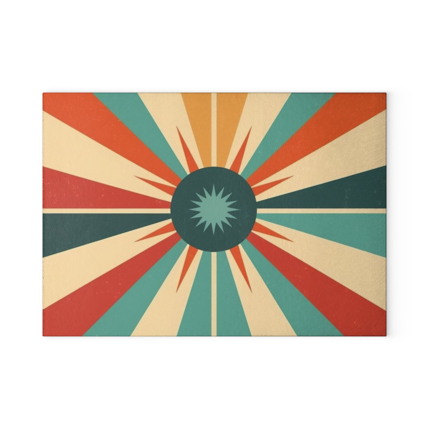 Vintage Fashion Inspiration: Starburst Glass Cutting Board with 1950s and 1960s Flair