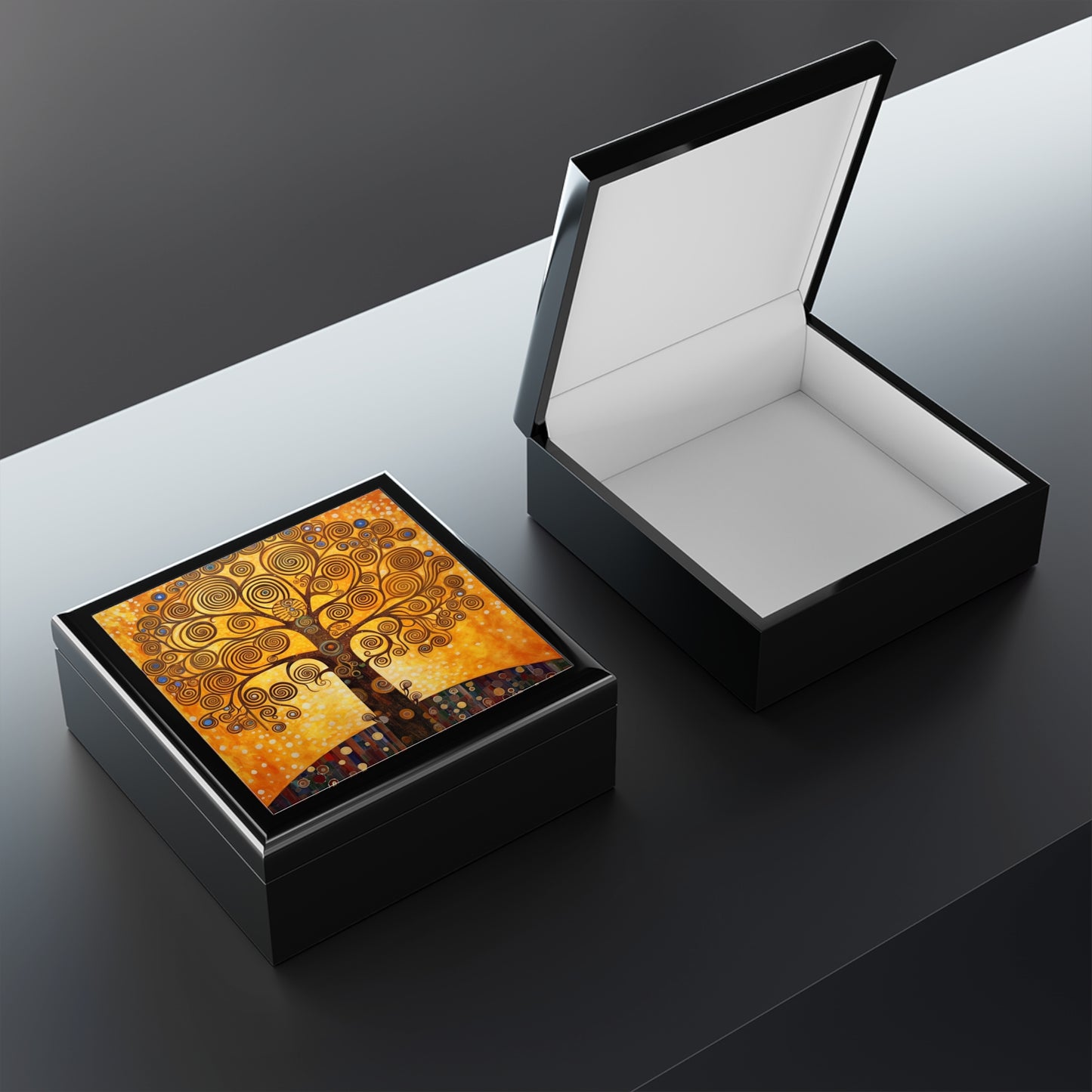 The Tree of Life Jewelry Box: A Modern Art Tribute to Gustav Klimt