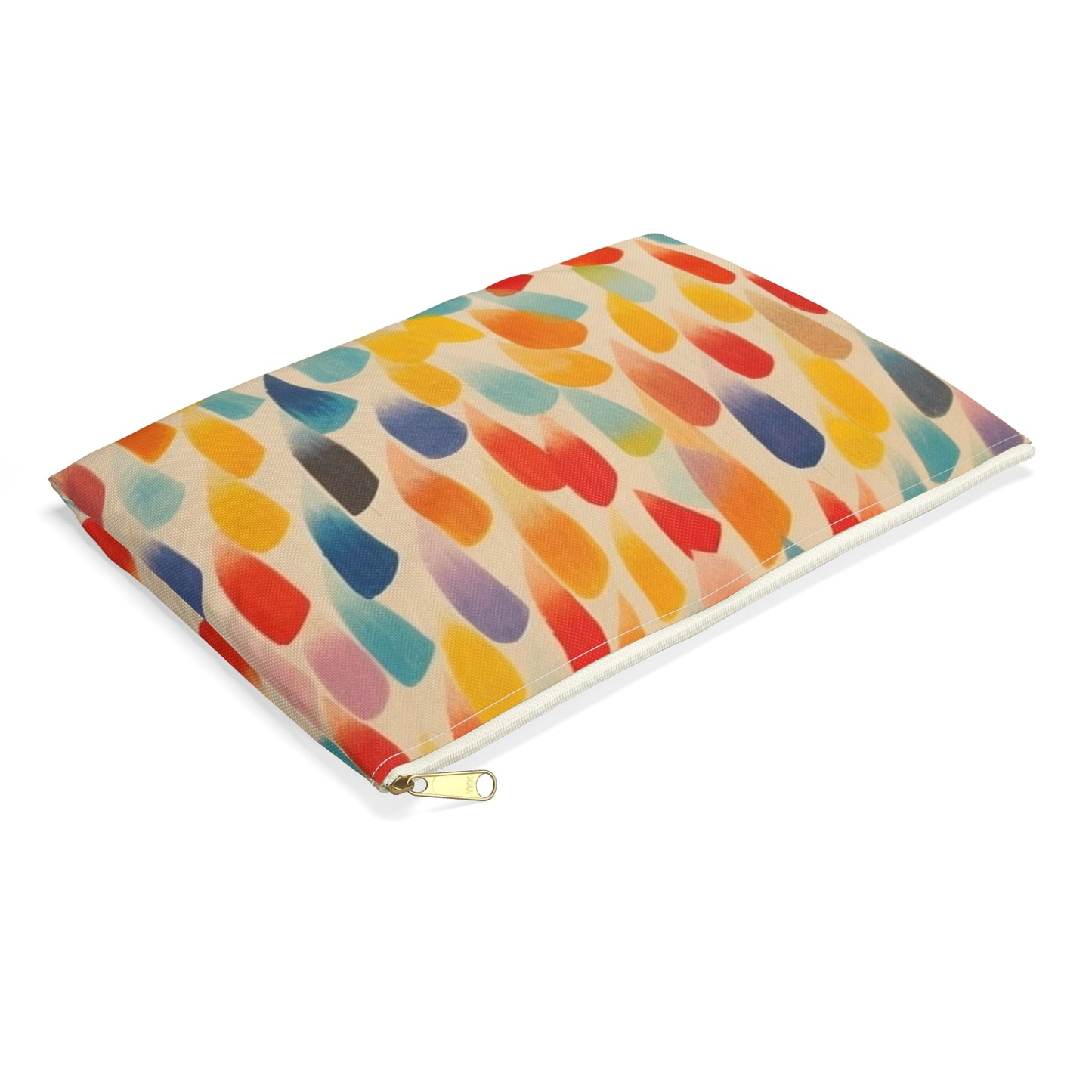 Energetic Abstraction: Colorful Shapes Accessory Pouch