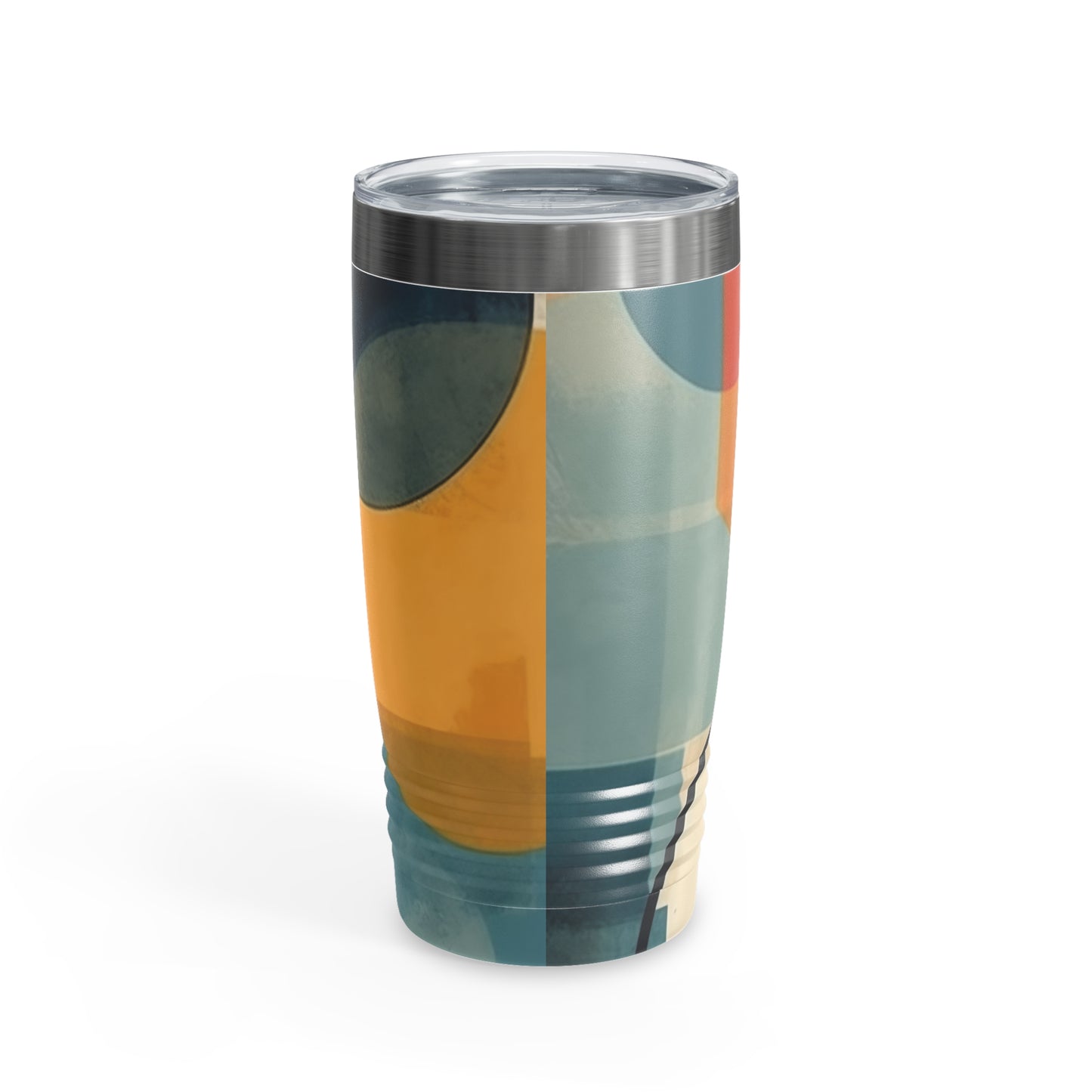 Abstract Art Geometric Simplicity: Geometric Abstract Art Ringneck Tumbler