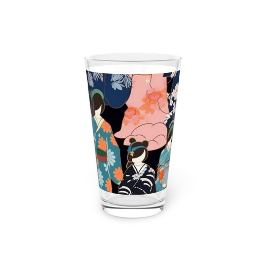 Kimono Dreams Pint Glass: Experience Japanese Elegance