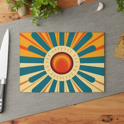 Atomic Age Sunshine: Midcentury Modern Sun Glass Cutting Board