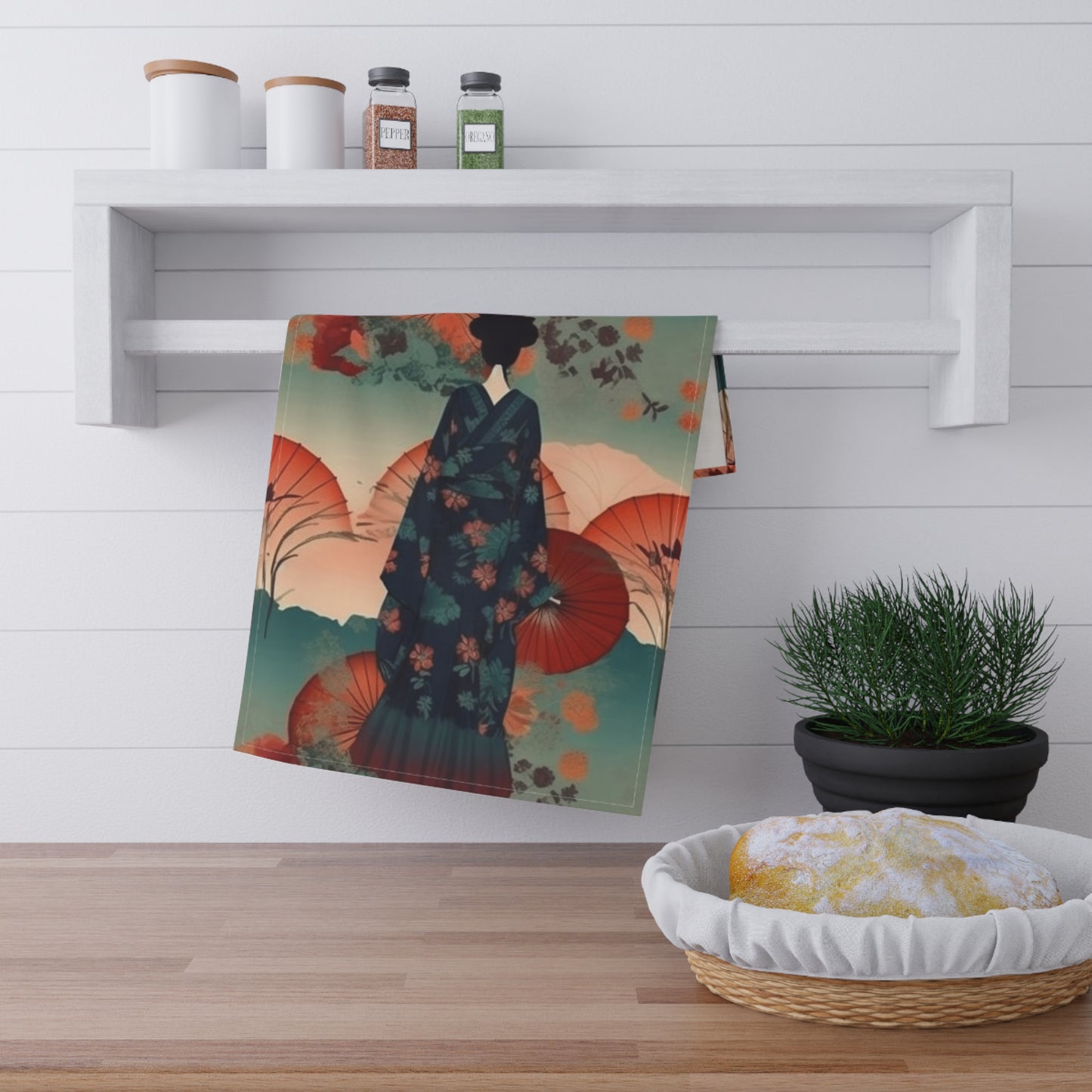 Fashionable Kimono-Inspired Kitchen Towel: Unleash Your Style