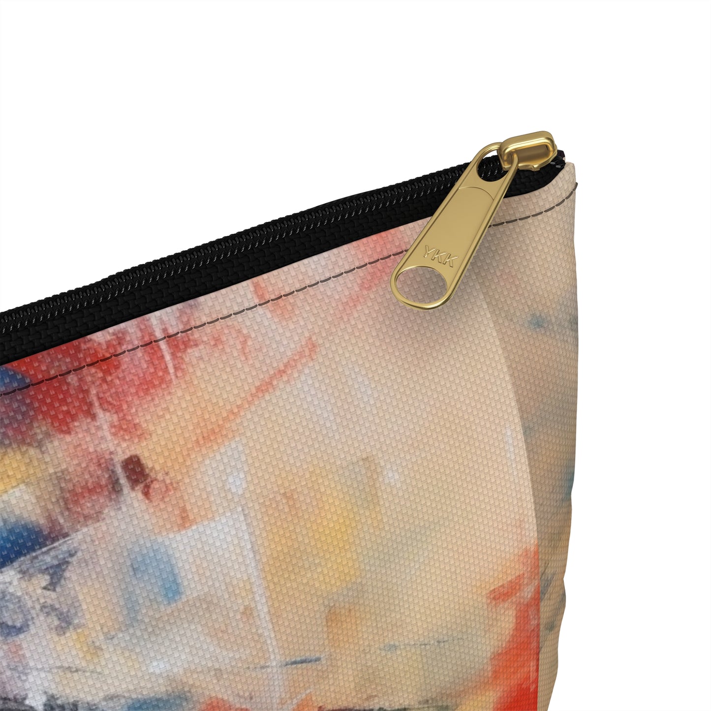 Abstract Geisha Art Accessory Pouch: Captivating Brushstrokes in a Japanese Aesthetic