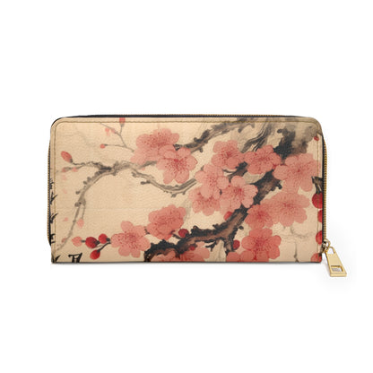 Cherry Blossom Fusion Zipper Wallet