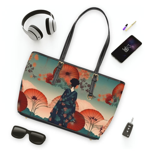 Fashionable Kimono-Inspired PU Leather Shoulder Bag: Unleash Your Style