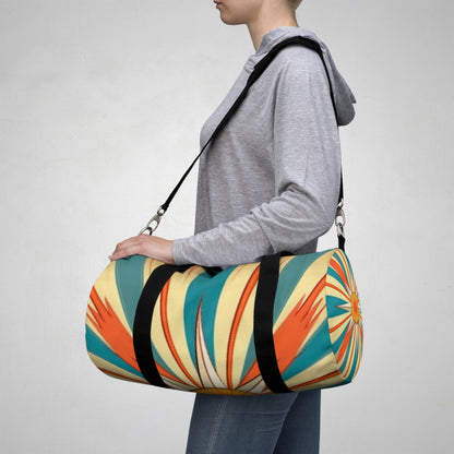 Swinging Sixties Style meets Starburst Candy Colored: Make a Fashion Statement with our Retro Duffel Bag