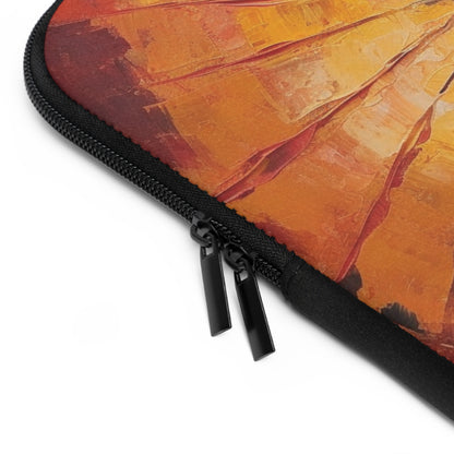 Abstract Art Laptop Sleeve: Japanese Umbrella, A Reflection of Creativity