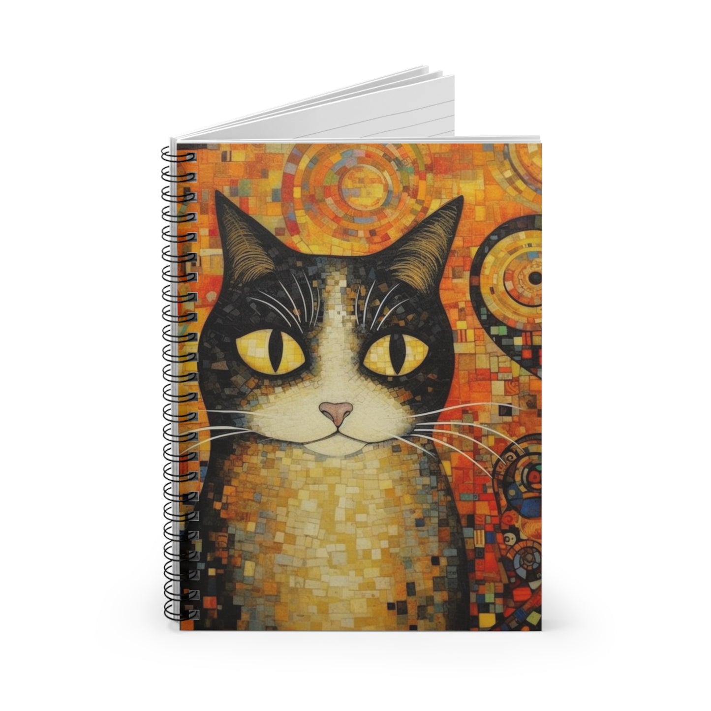 Symbolic Elegance: Gustav Klimt-Inspired Spiral Notebook