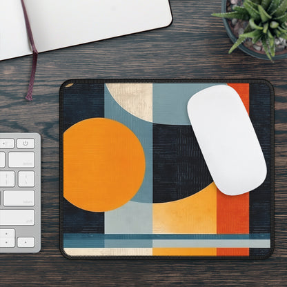 Geometric Wonderment: Gaming Mouse Pad Blending Abstract Art and Design