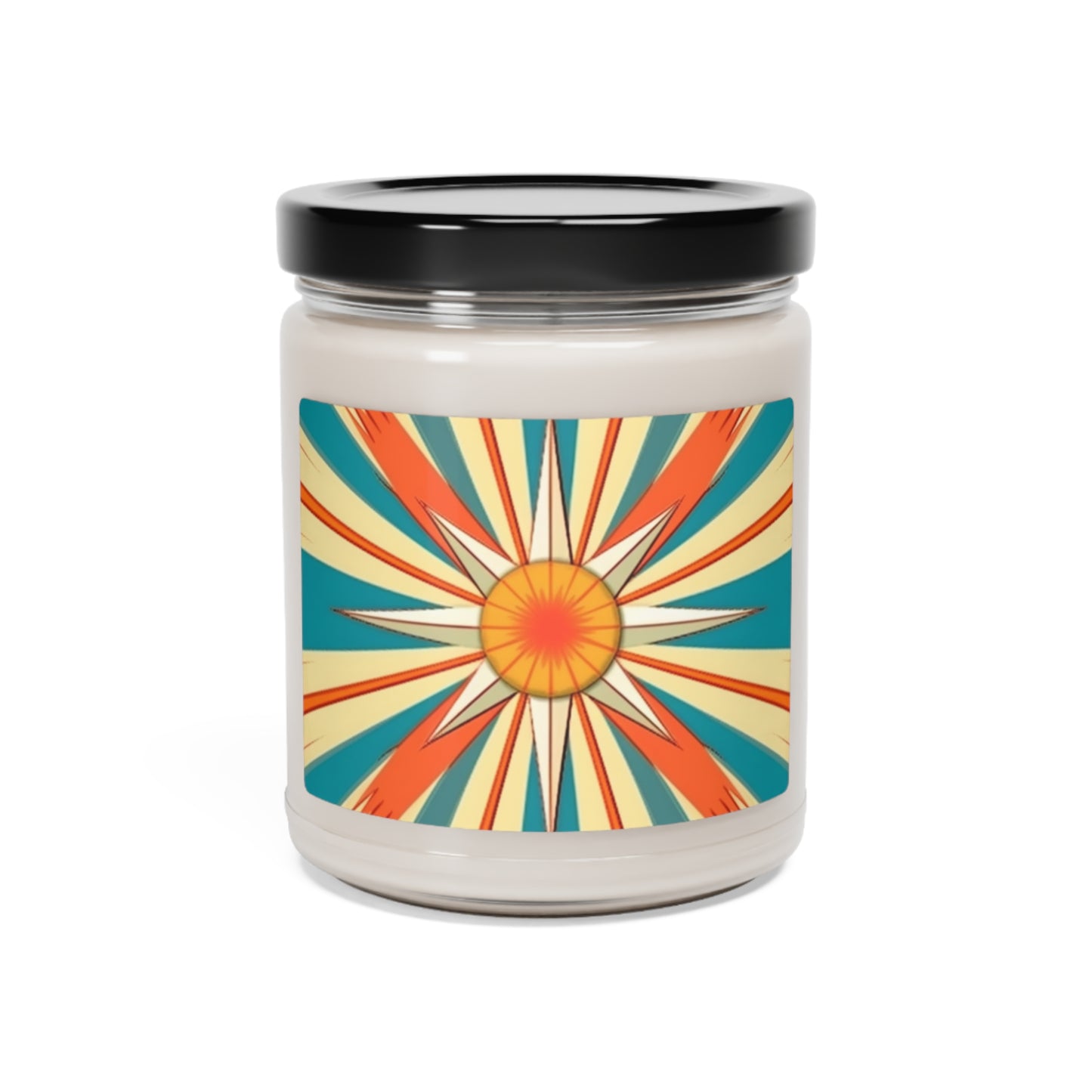 Scandi Starburst Bliss: Starburst Candy Colored Scandinavian Design Scented Candle