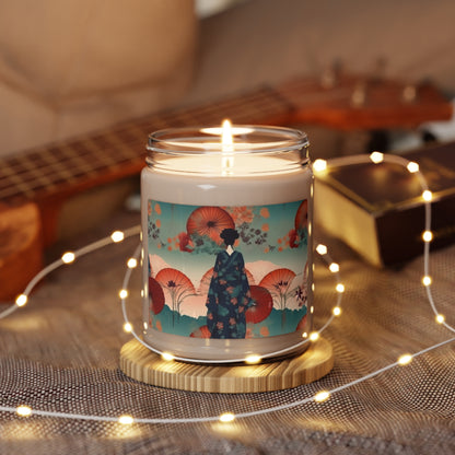 Fashionable Kimono-Inspired Scented Soy Candle: Unleash Your Style