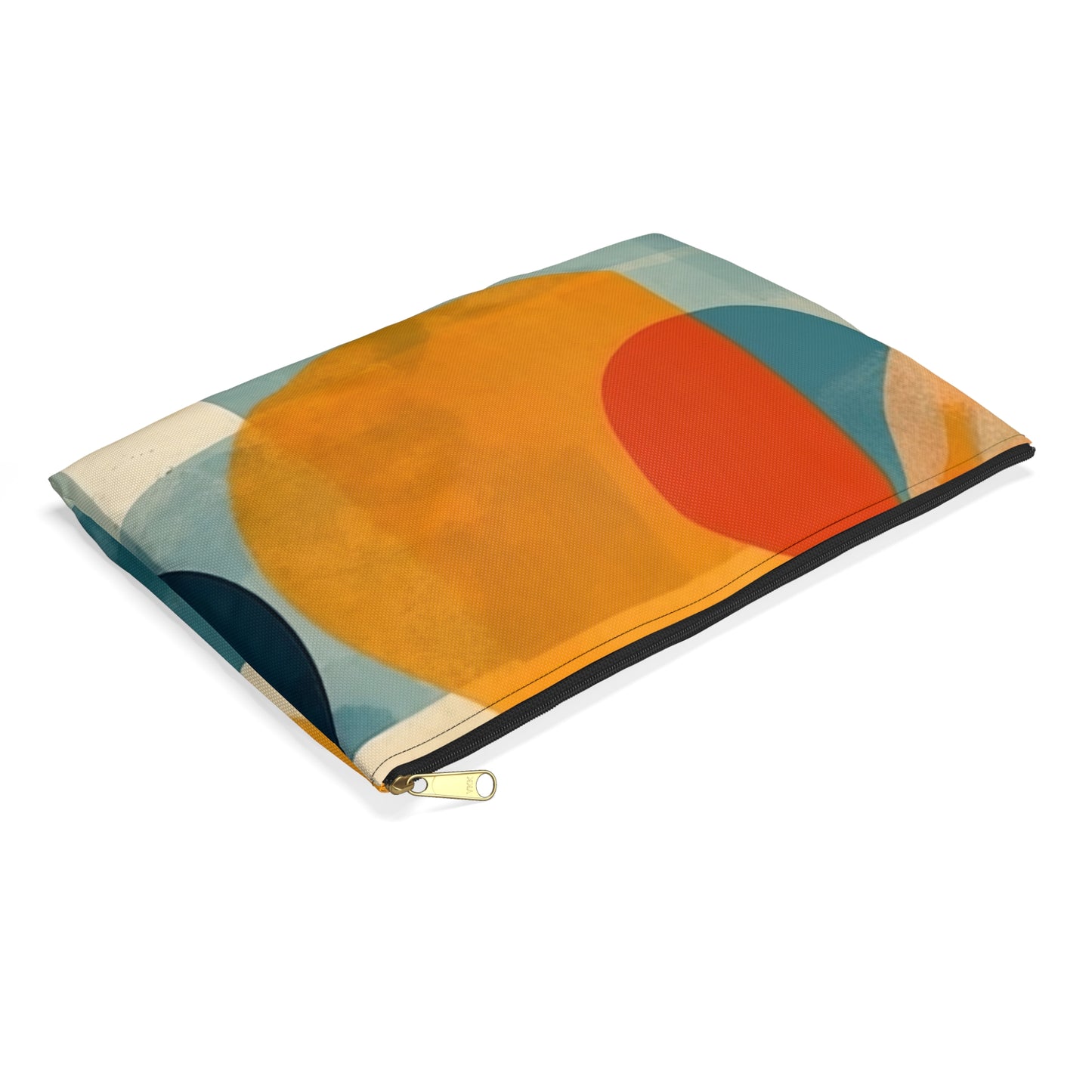 Midcentury Modern Geometric Art Accessory Pouch: Iconic Design and Versatile Storage Solution