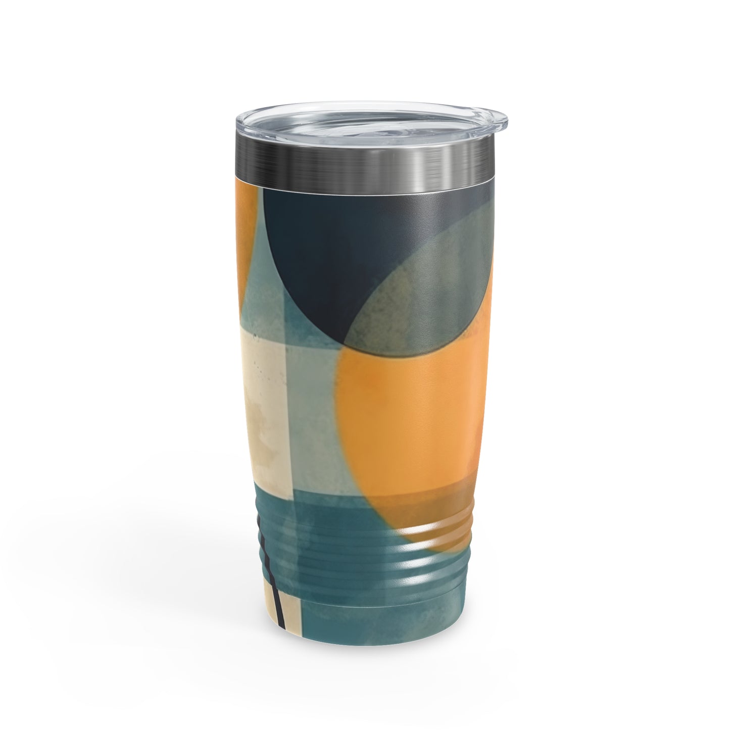 Abstract Art Geometric Simplicity: Geometric Abstract Art Ringneck Tumbler