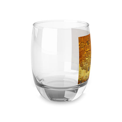 Symbolic Harmony: Gustav Klimt Tree of Life Whiskey Glass, Embrace Artistic Elegance