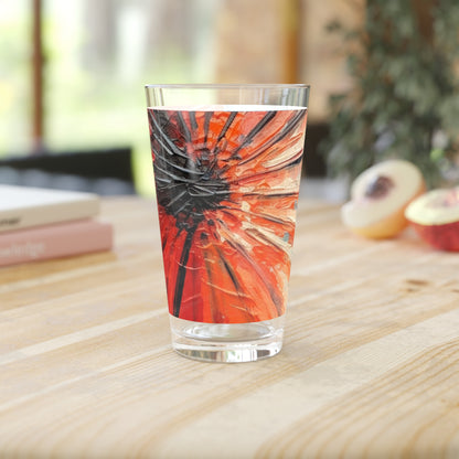 Umbrella Painting Pint Glass: Channel Your Inner Artist with Abstract Oil Paint