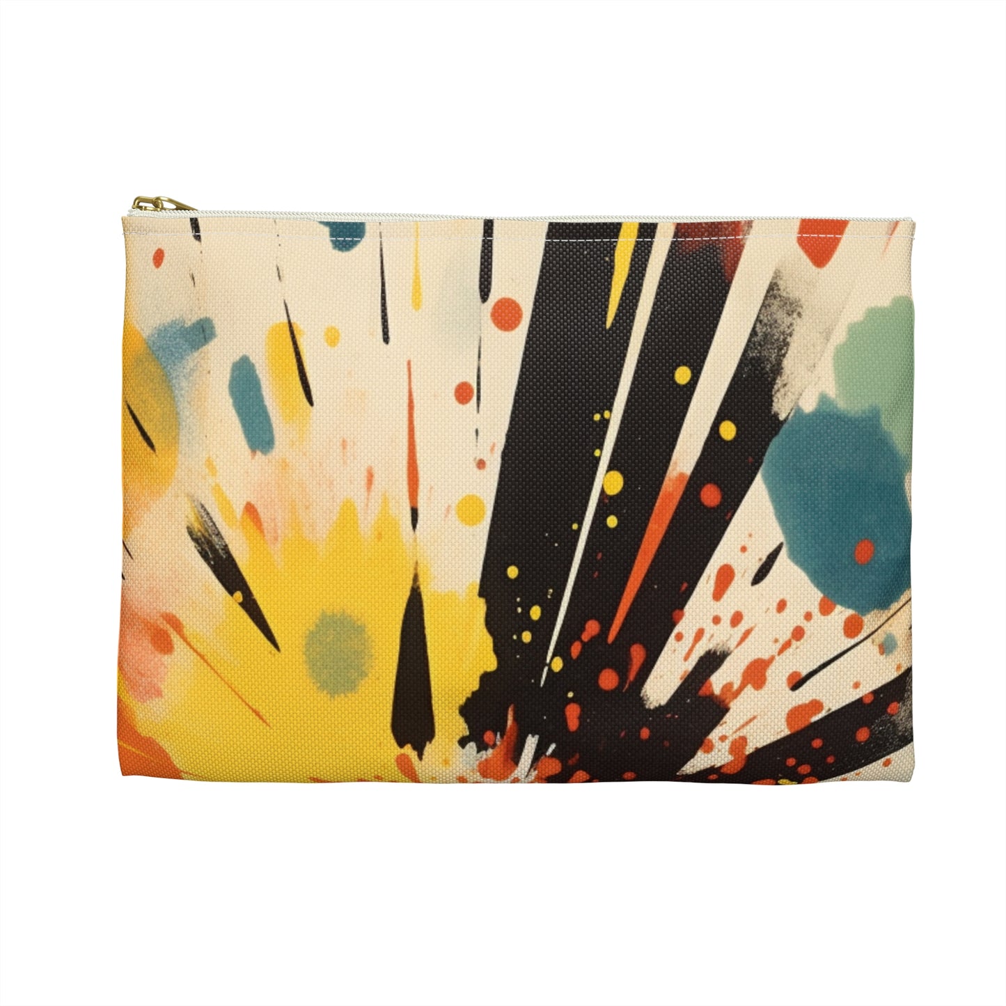 Cosmic Fusion: Abstract Art Accessory Pouch