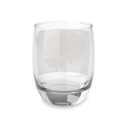 Watercolor Poppy Garden Whiskey Glass: Unleash the Beauty of Nature