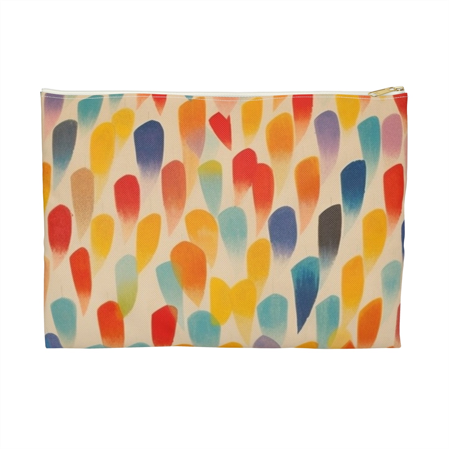 Energetic Abstraction: Colorful Shapes Accessory Pouch