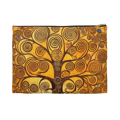 The Tree of Life Accessory Pouch: A Modern Art Tribute to Gustav Klimt