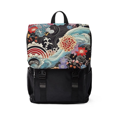 Authentic Japanese Kimono Unisex Casual Shoulder Backpack: Embrace Tradition