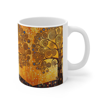 Ceramic Mug: The Tree of Life Delight - A Fusion of Art and Eternity in Your Hands