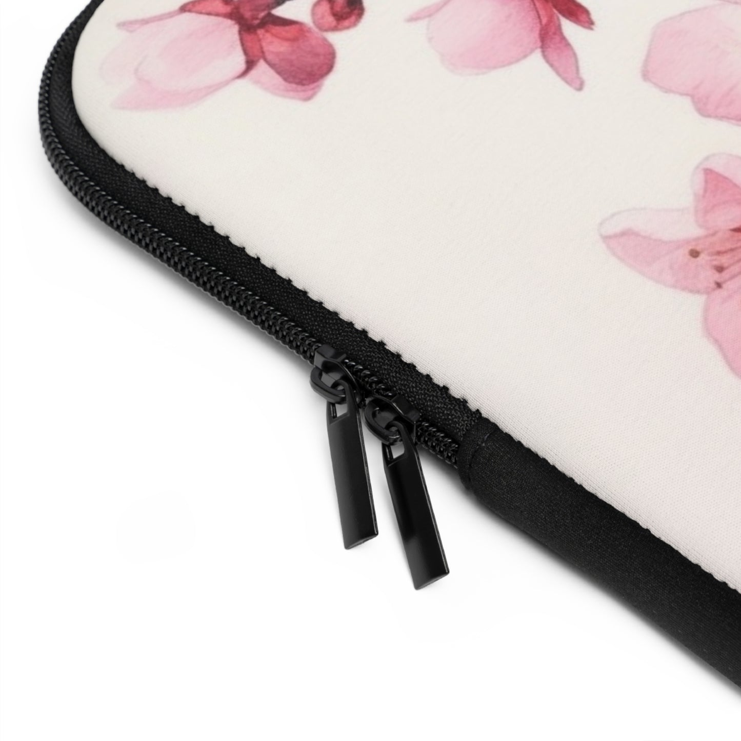 Artistic Flourish: Floral Watercolor Cherry Blossom Laptop Sleeve