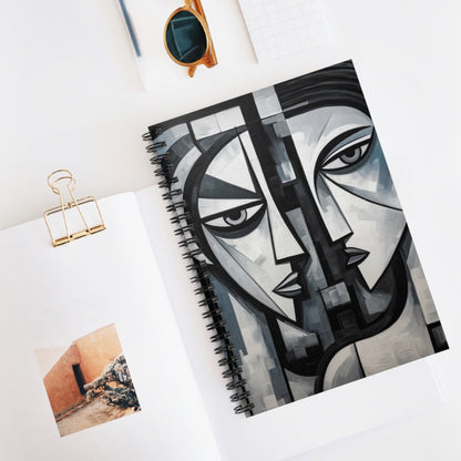 Cubist Paintings  Spiral Notebook: Captivating Brush Strokes in Every Refreshing Drink