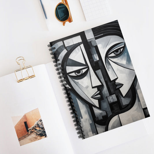 Cubist Paintings  Spiral Notebook: Captivating Brush Strokes in Every Refreshing Drink