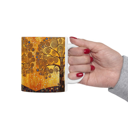 Ceramic Mug: The Tree of Life Delight - A Fusion of Art and Eternity in Your Hands