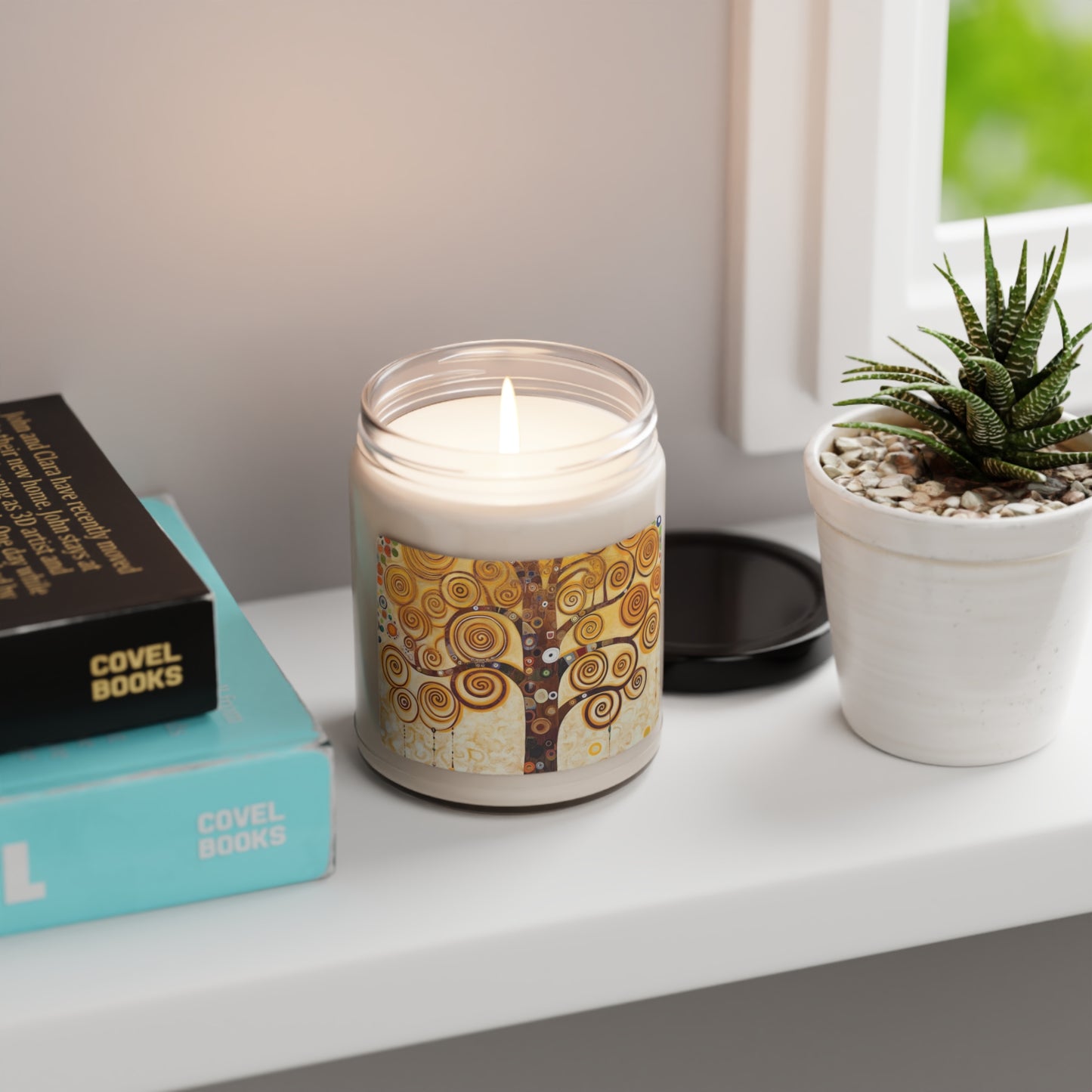 Captivating Artistry: The Tree of Life Scented Soy Candle, Inspired by Gustav Klimt's Timeless Masterpiece