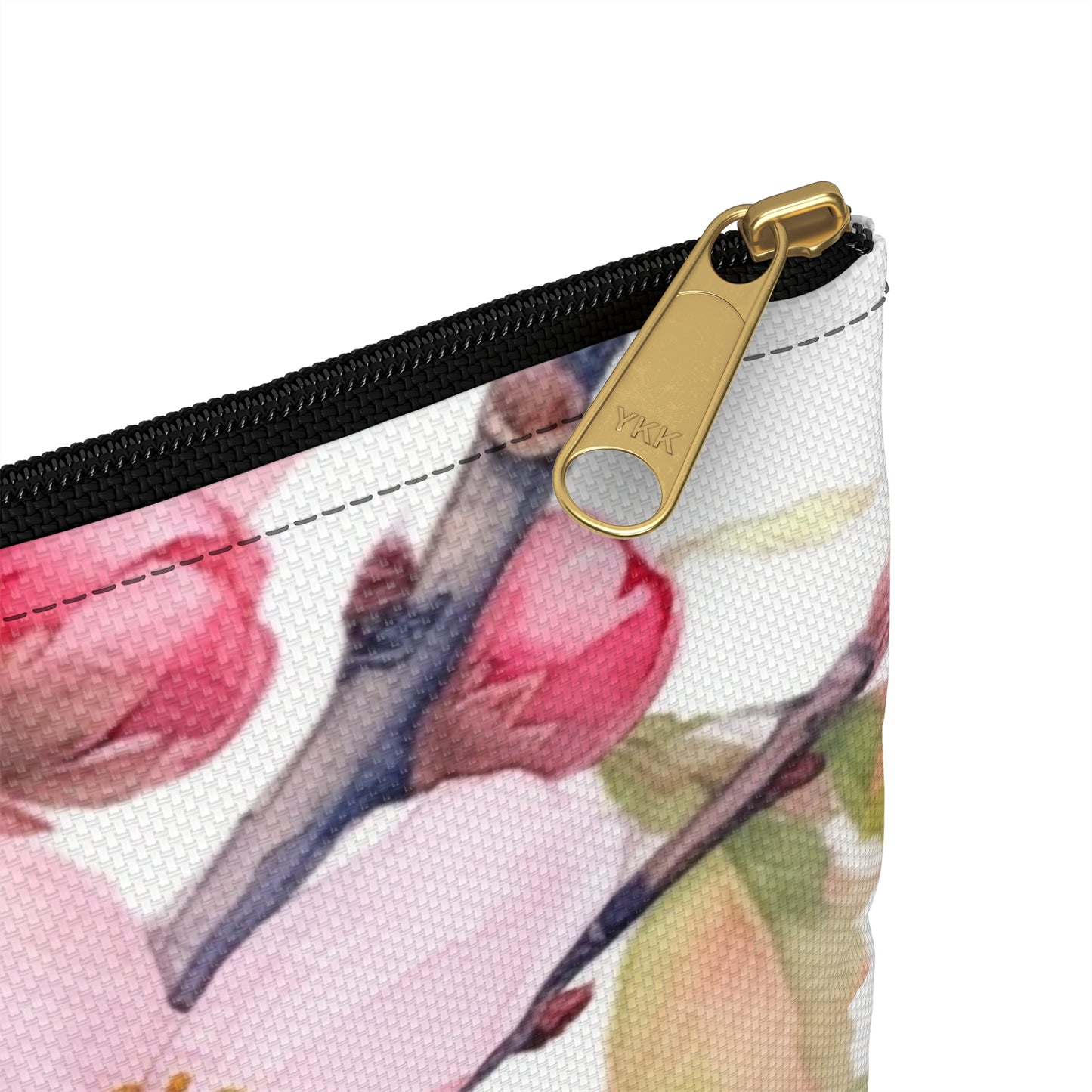 Whimsical Delight: Watercolor Cherry Blossom Tree Accessory Pouch