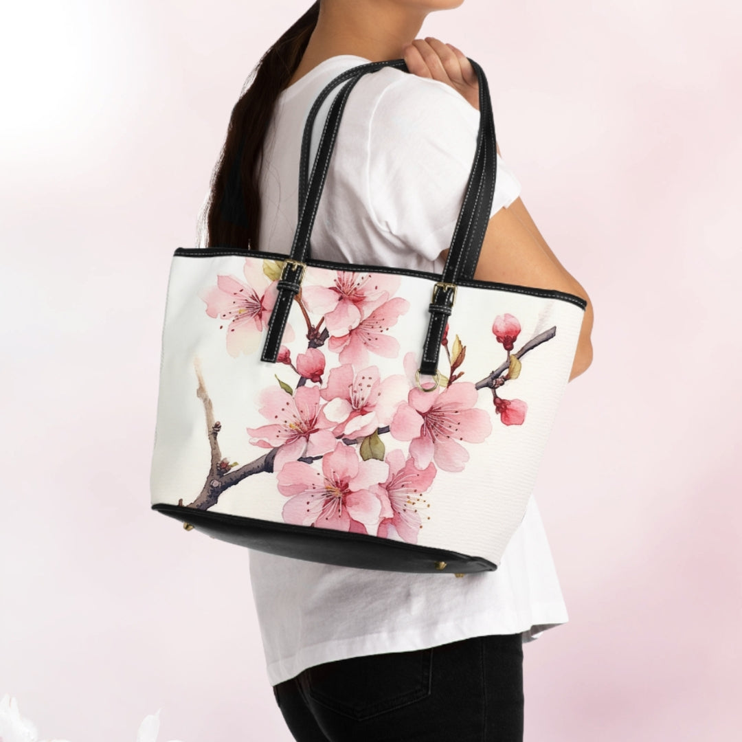 Cherry Blossom Leather Shoulder hot Bag